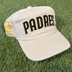 New San Diego Padres Retro Corduroy SnapBack Hat Baseball Cap 