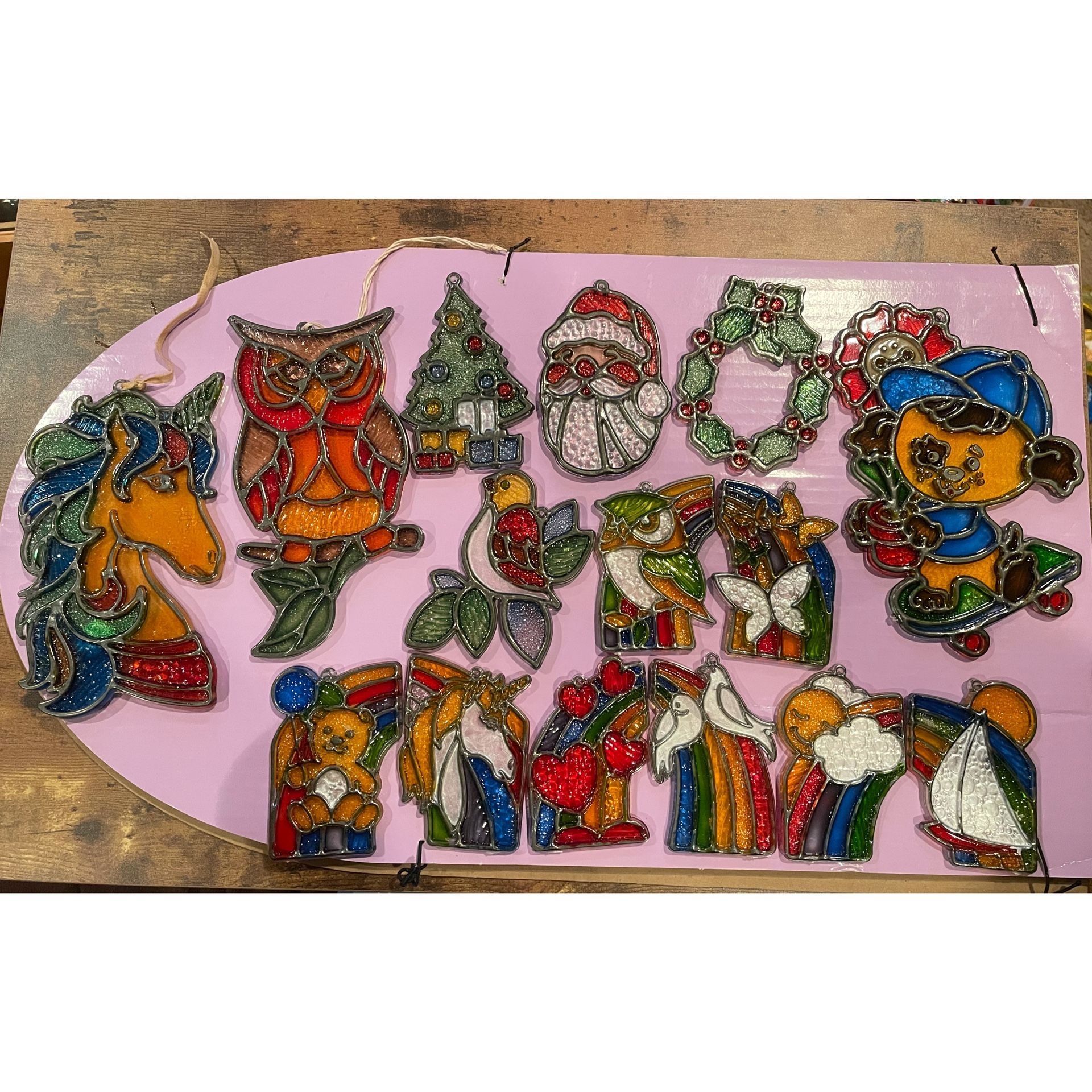 (#2)Unique Vintage Christmas Ornaments 1980s Lot Of 15