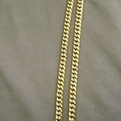14k Gold Hollow Cuban Chain (6mm)20”