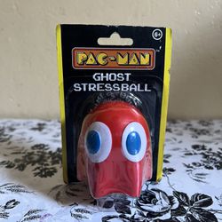 Red PAC-MAN Ghost Squishy Stress Reliever Ball New
