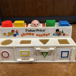 1970’s Original Fisher Price Shape Sorter With Doors