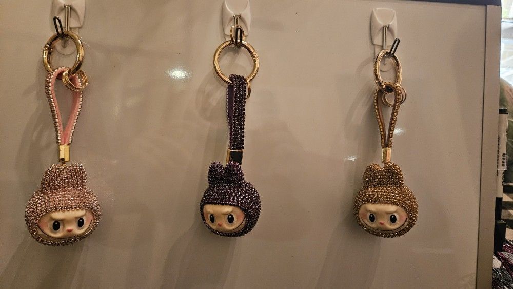 Labubu Head Keychains
