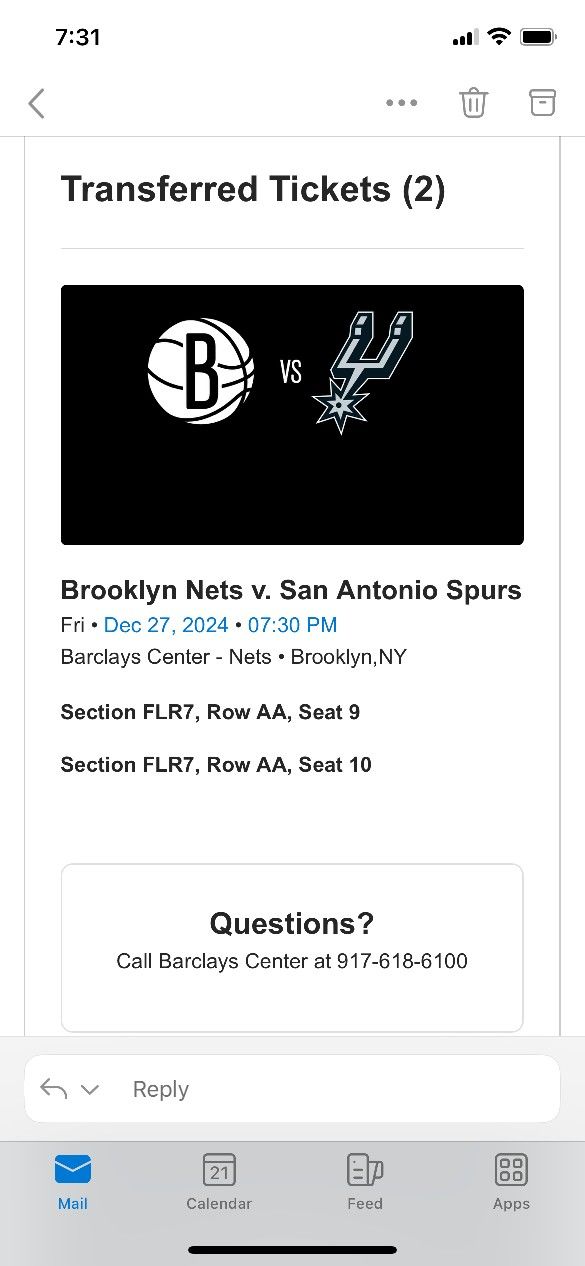 NBA VIP 2 TICKETS
