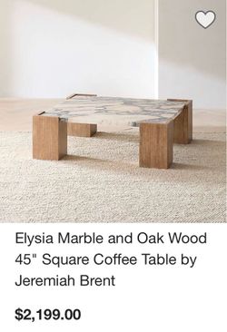 Custom built crate & barrel coffee table