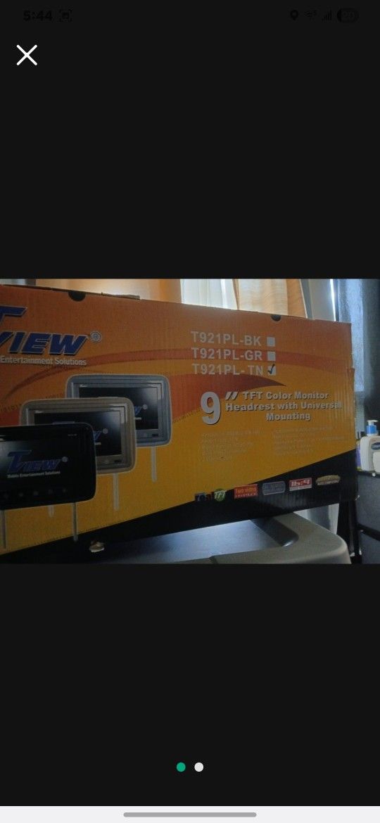 Brand New 9inch Headrest Car Monitors Tan Color $100firm Price Pickup Only Serious Buyers Please Yes It Is Avaliable