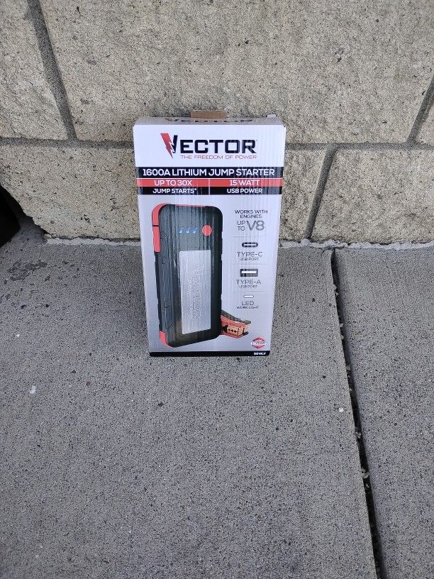 Vector Jump Starter 1600A Lithium Jump Starter