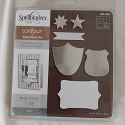  Spellbinders Badge of Honor Contour Die 