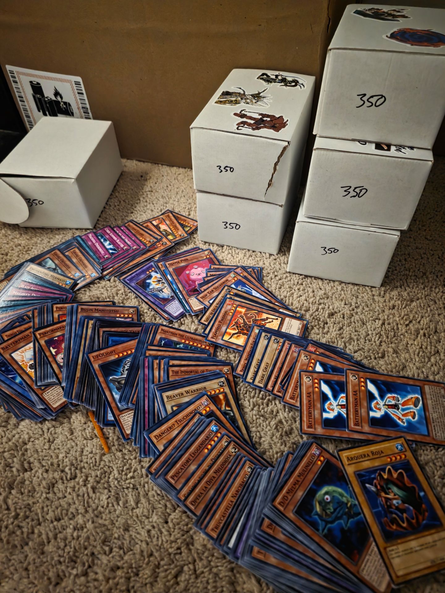 3,000 Yu Gi Oh Cards