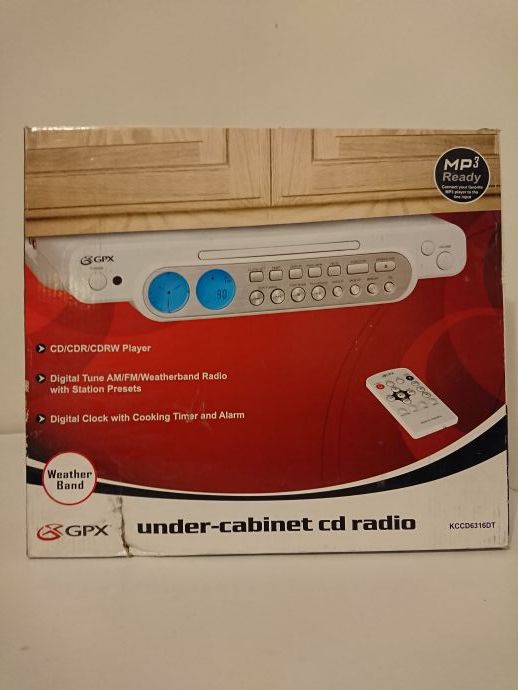 gpx umder-cabinet cd radio player (kccd6316dt) for sale in aurora