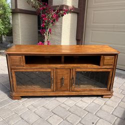 Solid Wood 62” TV Stand / Entertainment Center – Toscana Series