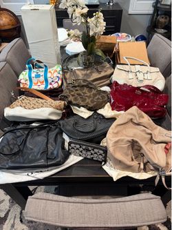 9 Coach Purses / 1 Wallet
