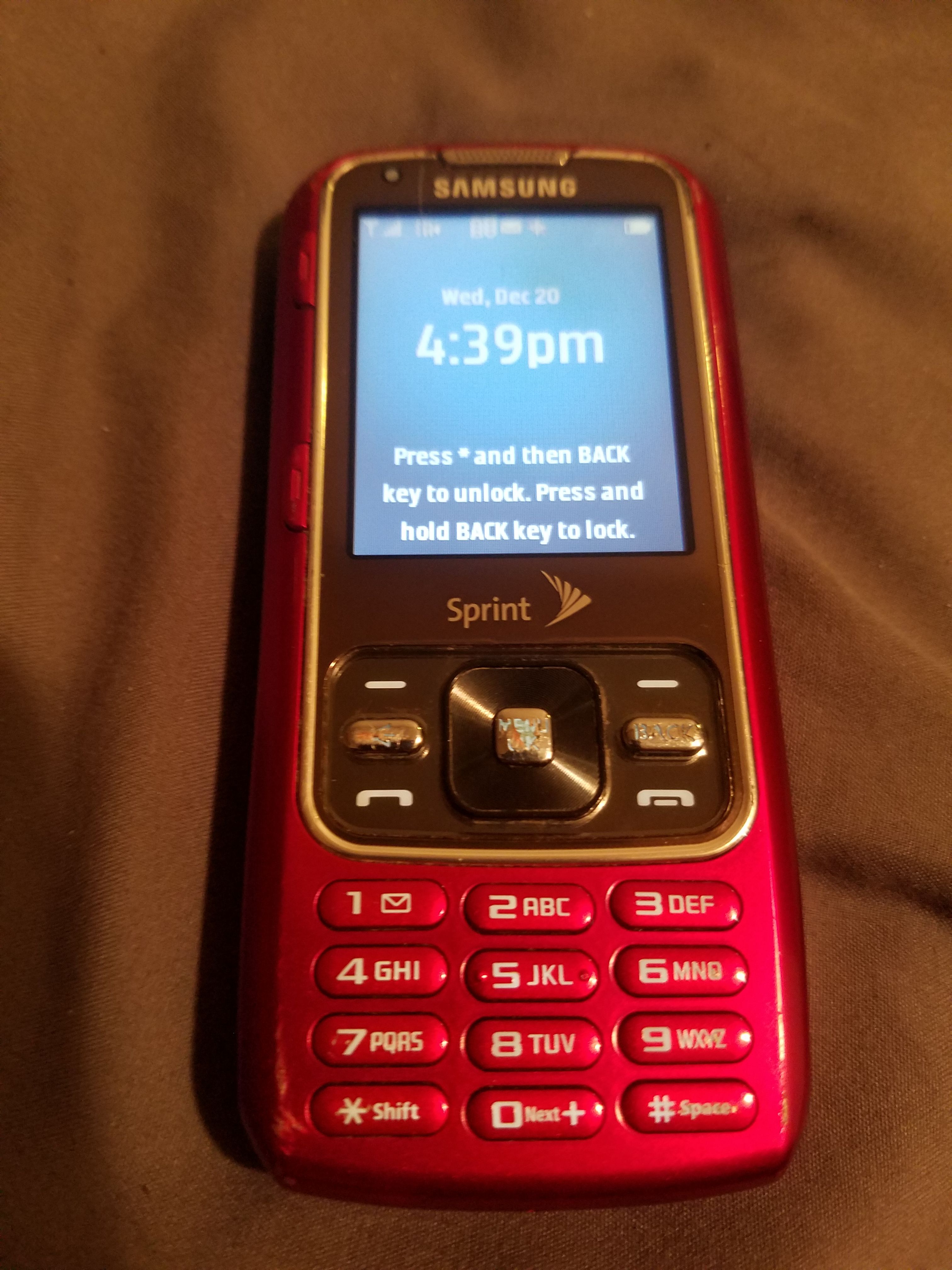 Samsung Rant Cell Phone for Sprint