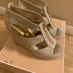 Michael Kors Wedge Sandals Size 7 Woman