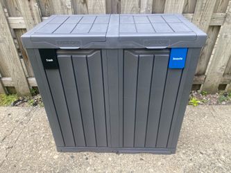 62 gallons outdoor trash can