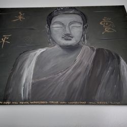 Extra Large Original Acrylic Buddha Painting