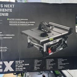 New Flex Tools 24V 10” Table Saw w/ 10 ah Stacked Lithium Battery Kit