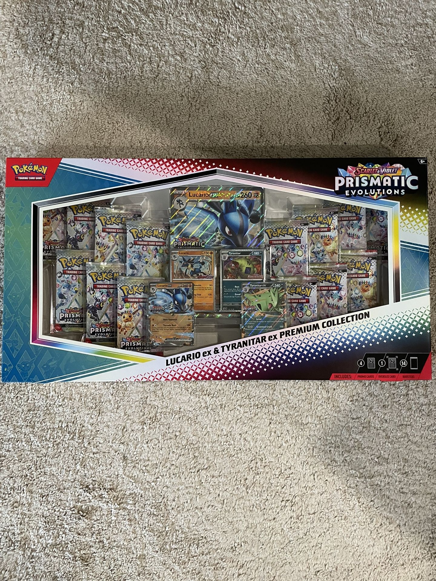 Pokemon Prismatic Lucario Ex & Tyranitar Ex Premium Collection