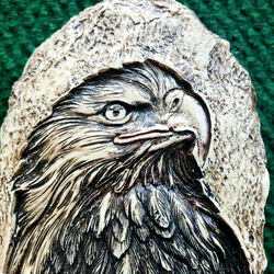 Beautiful Vintage Eagle Head Statue Incredible Detail! 6"X 4" Inches.