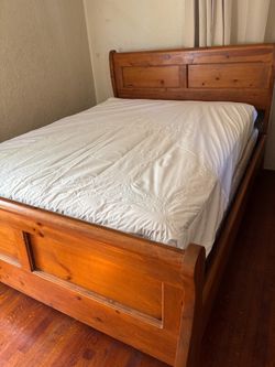 Solid Wood Queen Bed Frame