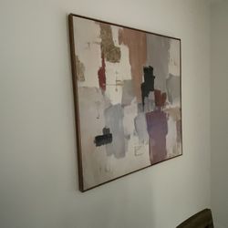 Large Abstract Canvas Wall Art 41X41X2 - “American Rust” - Weston 33326 - Please Read Description