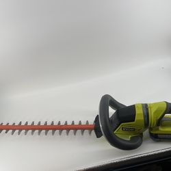 Ryobi 40V 26 in. Cordless Battery Hedge Trimmer 2.0AH Battery and Charger