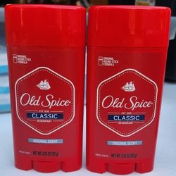 (2) Old Spice Classic Deodorant for Men, Original Scent, 3.25 oz