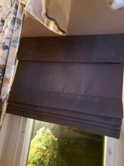 Gray Cordless Roman Blind