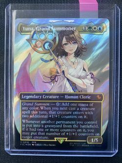 Magic The Gathering- Final Fantasy(Commander Set)- Yuna, Grand Summoner, (Surge Foil)