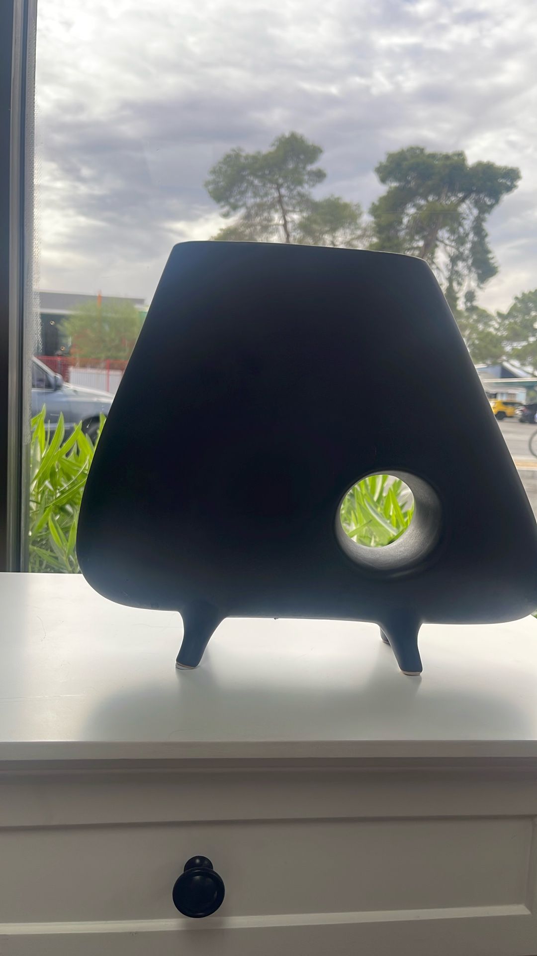 Modern Black Ceramic Vase