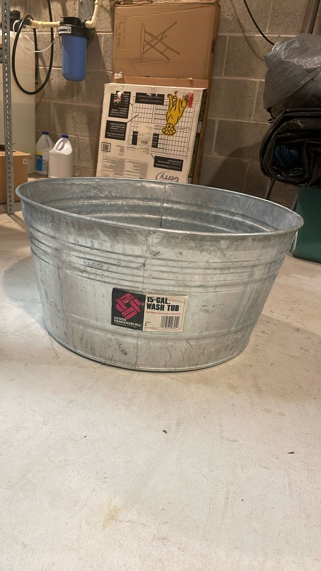 15 Gallon Wash Tub.