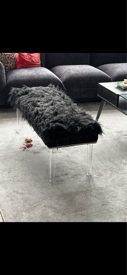 BLACK OTTOMAN / BENCH
