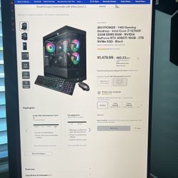 4060ti Gaming PC And Monitor