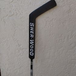 NHL Signed Sherwood Hockey 26" Goalie Stick Daren Puppa Buffalo Sabres, Toronto Maple Leafs, Tampa Lightning Autograph 