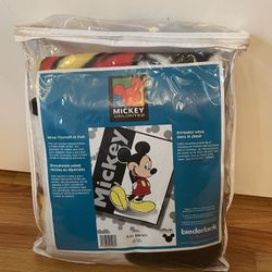 NEW Biederlack Mickey Mouse Just Mickey Throw Blanket 60”x50” Disney USA