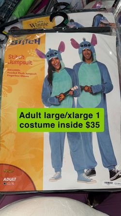 Disney Stitch Jumpsuit Costume Adult LG/XL