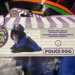 Large Police Dog Costume New