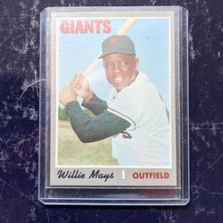 Vintage Baseball Card Willie Mays 