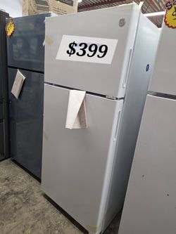 GE 16.6 Cu. Ft. White Top-Freezer Refrigerator – Open Box – $399