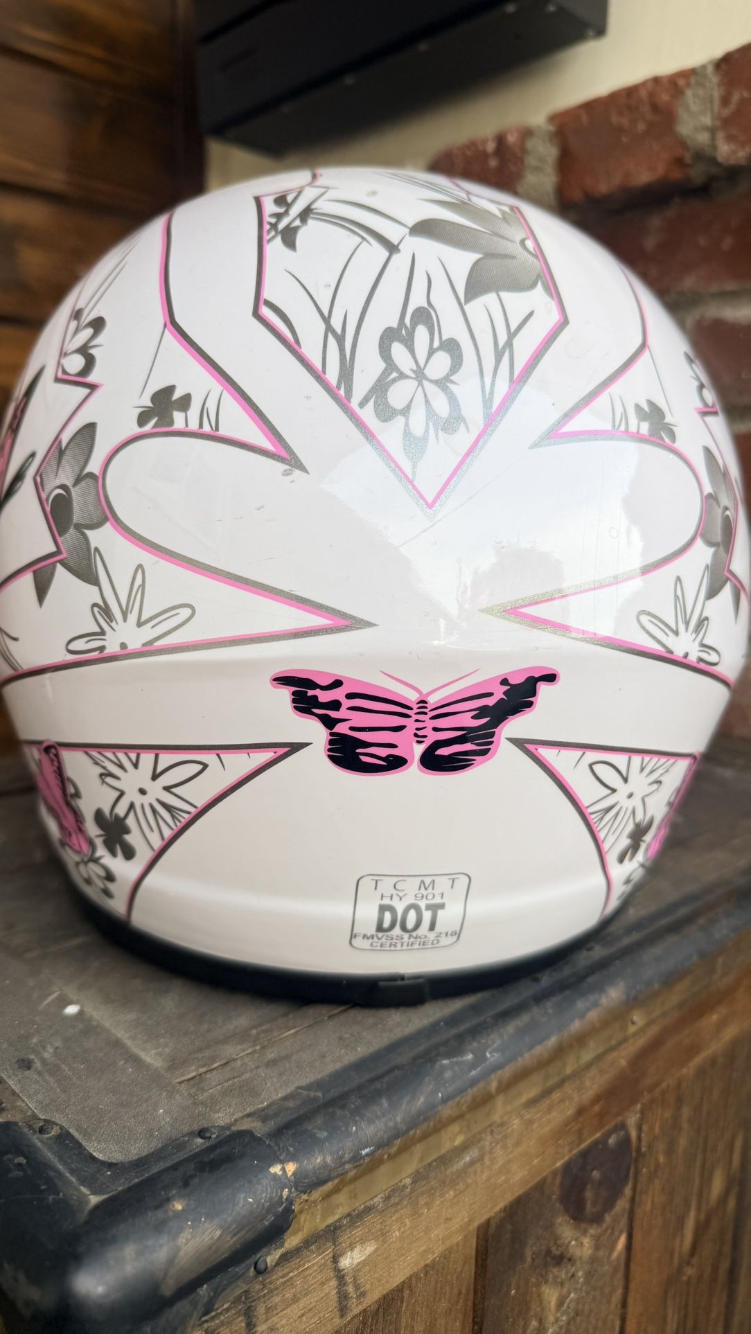 butterfly motorcycle helmet TCMT Pink Youth Kids DOT Motocross Off-Road Helmet, S Well vented all Small Butterfly Motorcycle Helmet Pink