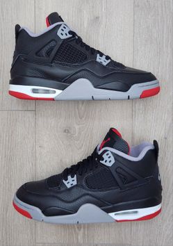 Nike Air Jordan 4 Retro Bred Reimagined FQ8213-006 Youth Size 7 / Womens Size 8.5 B Grades