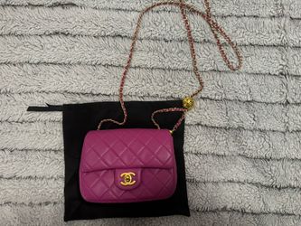 Purple Flap Bag