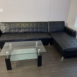 Leather Reclinable Sectional