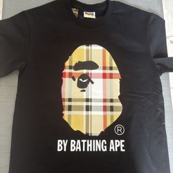 Med BAPE BURBERRY TEE (check Description)