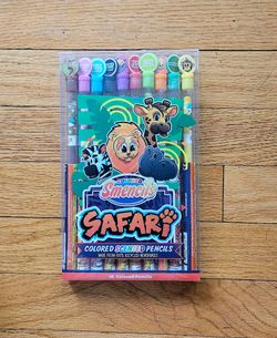 Scentco Safari Colored Smencils 10 Count Pack Gourmet Scented Pencils Recycled