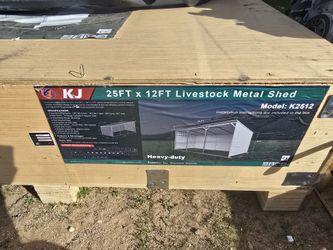 25ftx12ft Livestock Metal Shed