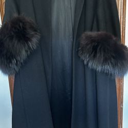 Vintage Evans - Black Fur Coat