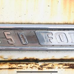 1-yr only F350 hood side-emblems