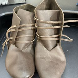 LARP Medieval Baynard Castle Styled Laced 14th-15th Century Ankle Boots