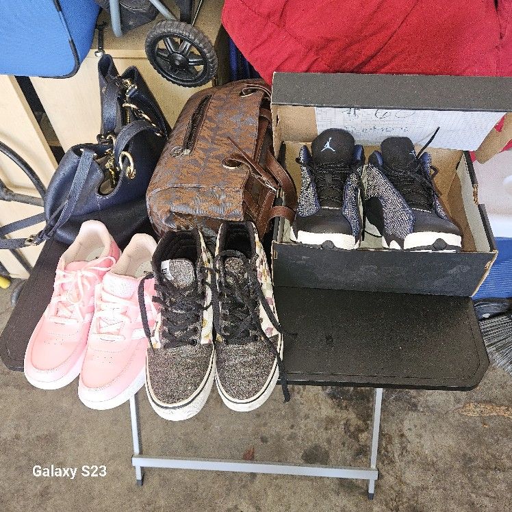 MK Purse, Adidas Shoes, Jordan Retros