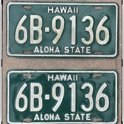 Hawaii Lic Plates